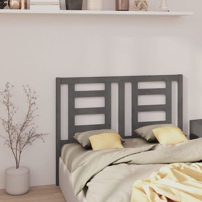 Tăblie de pat, gri, 126x4x100 cm, lemn masiv de pin - WALTI WALTI