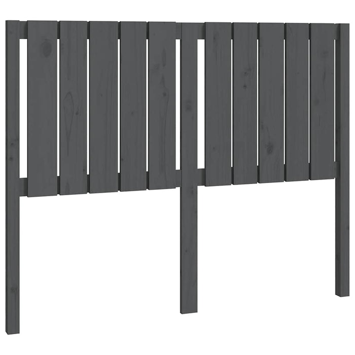 Tăblie de pat, gri, 125,5x4x100 cm, lemn masiv de pin WALTI