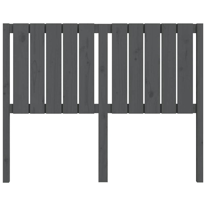 Tăblie de pat, gri, 125,5x4x100 cm, lemn masiv de pin WALTI