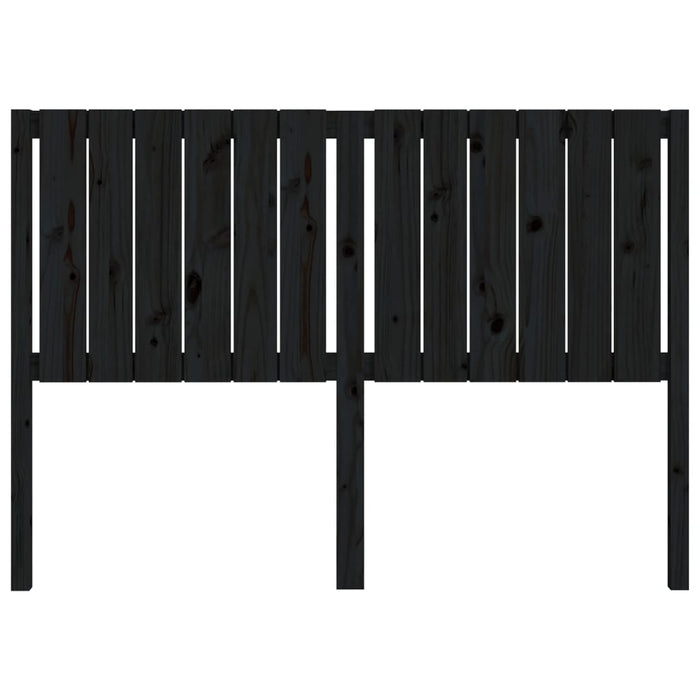 Tăblie de pat, negru, 145,5x4x100 cm, lemn masiv de pin WALTI