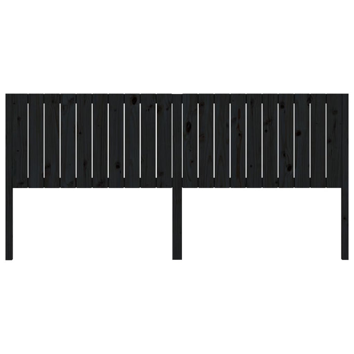 Tăblie de pat, negru, 205,5x4x100 cm, lemn masiv de pin - WALTI WALTI