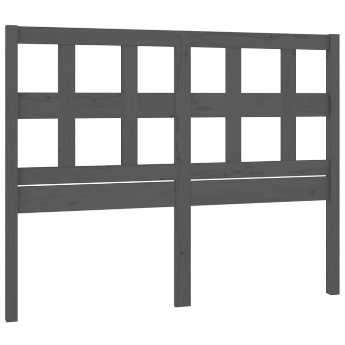Tăblie de pat, gri, 145,5x4x100 cm, lemn masiv de pin WALTI