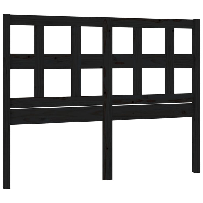 Tăblie de pat, negru, 185,5x4x100 cm, lemn masiv de pin - WALTI WALTI