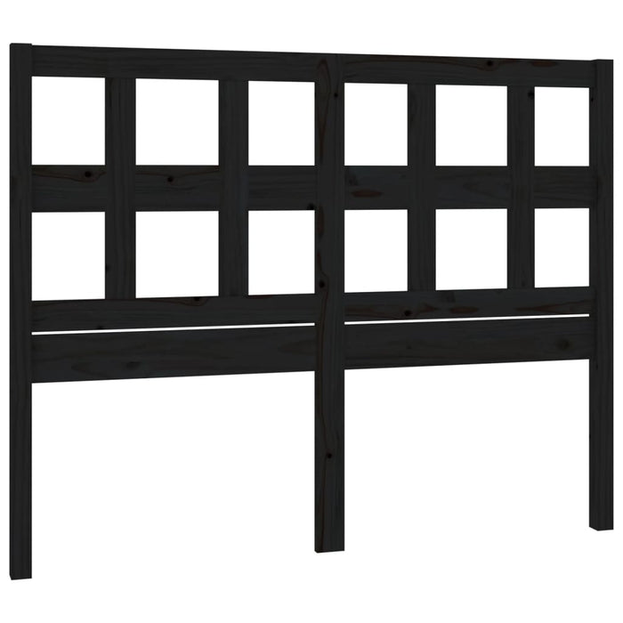 Tăblie de pat, negru, 205,5x4x100 cm, lemn masiv de pin - WALTI WALTI