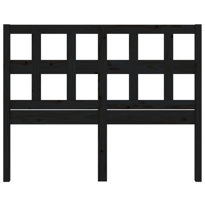 Tăblie de pat, negru, 205,5x4x100 cm, lemn masiv de pin - WALTI WALTI