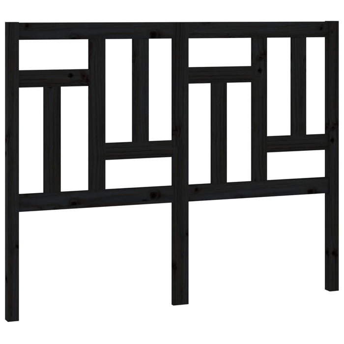 Tăblie de pat, negru, 205,5x4x100 cm, lemn masiv de pin WALTI