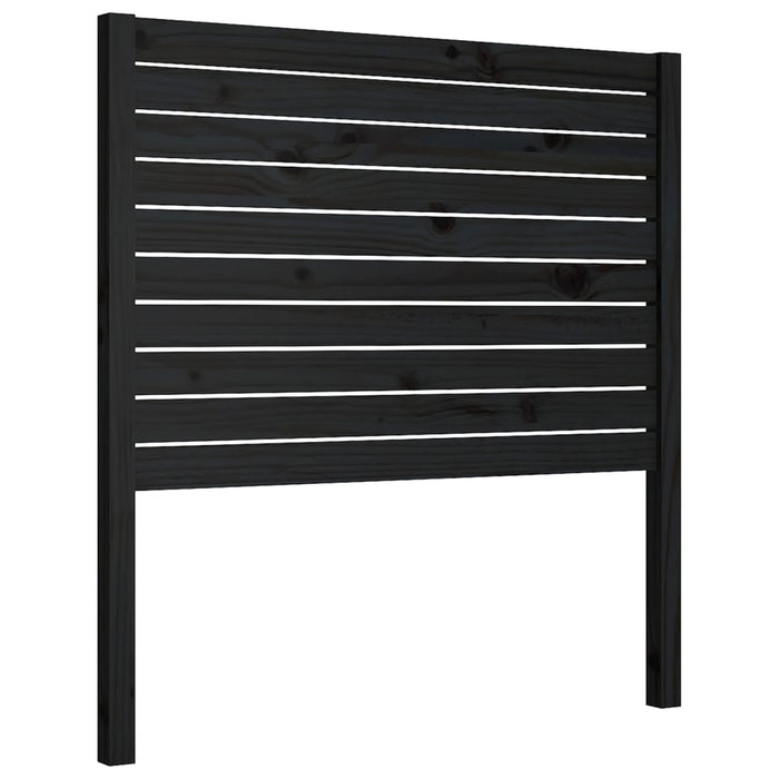 Tăblie de pat, negru, 96x4x100 cm, lemn masiv de pin - WALTI WALTI