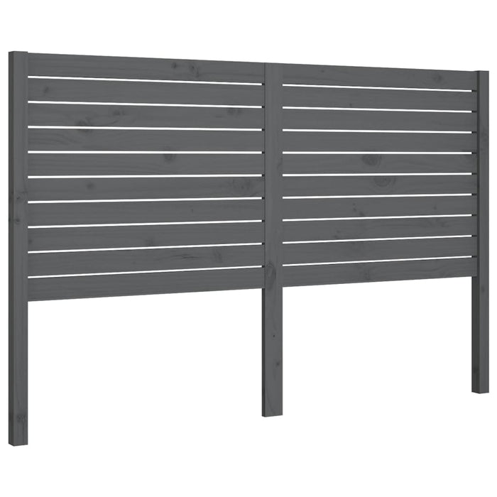 Tăblie de pat, gri, 126x4x100 cm, lemn masiv de pin - WALTI WALTI