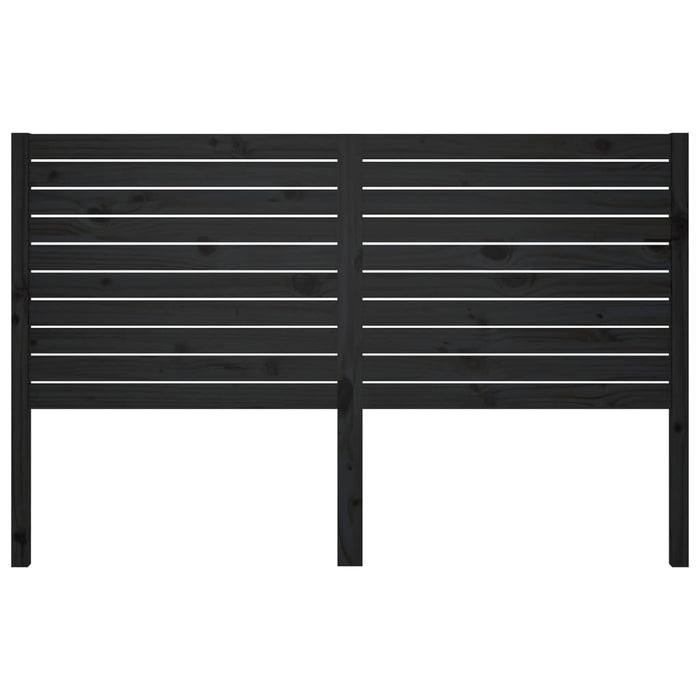 Tăblie de pat, negru, 146x4x100 cm, lemn masiv de pin - WALTI WALTI