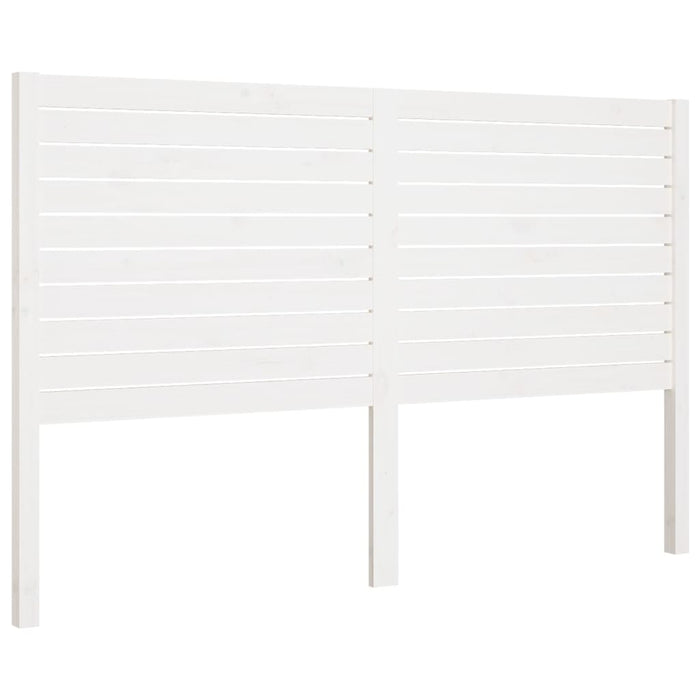 Tăblie de pat, alb, 206x4x100 cm, lemn masiv de pin WALTI