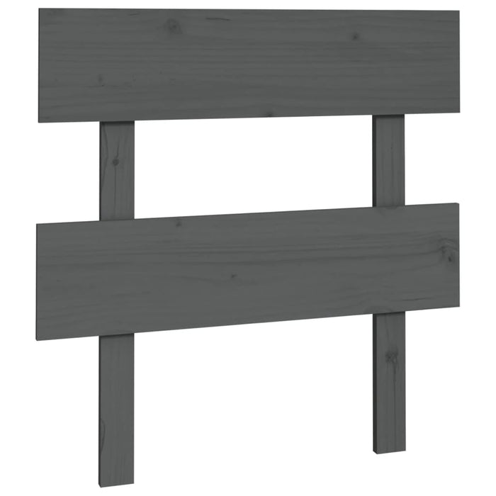 Tăblie de pat, gri, 93,5x3x81 cm, lemn masiv de pin WALTI