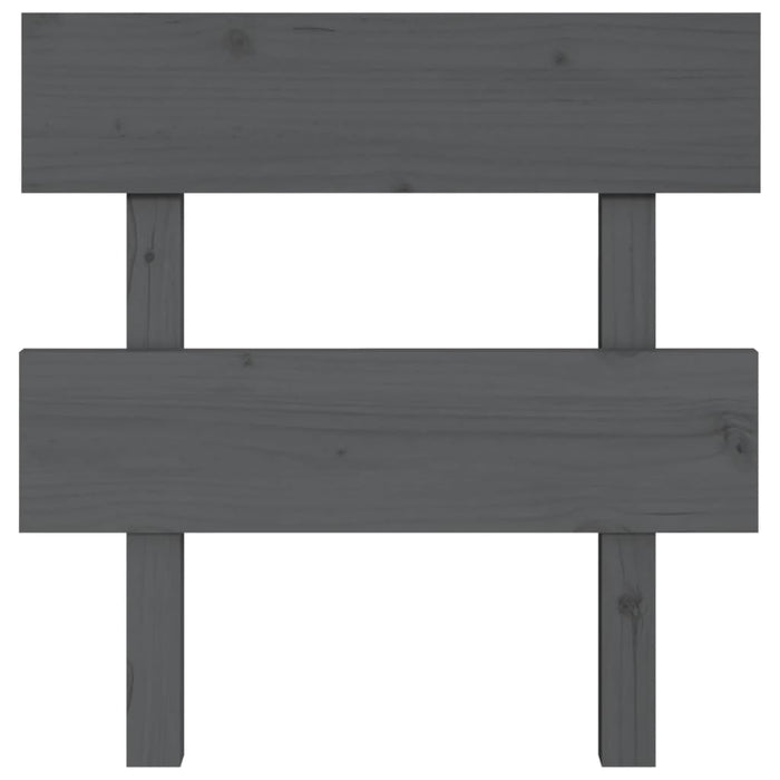 Tăblie de pat, gri, 93,5x3x81 cm, lemn masiv de pin WALTI
