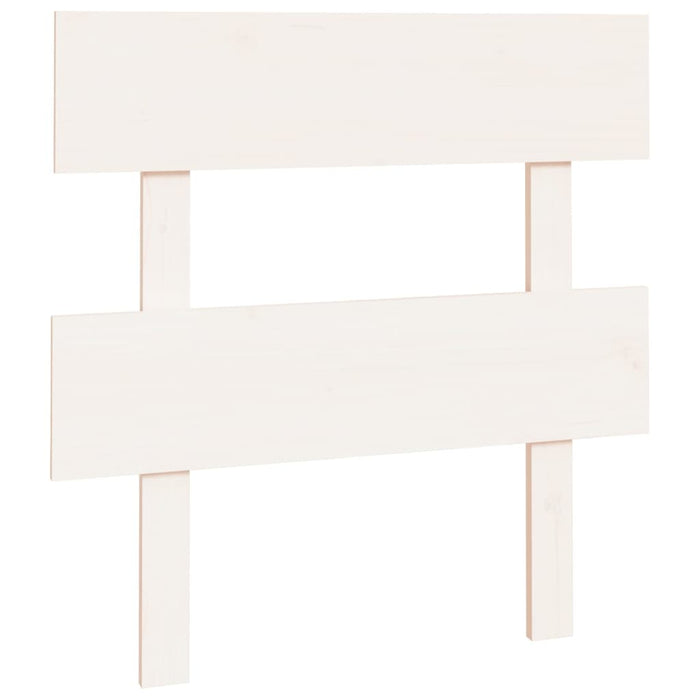 Tăblie de pat, alb, 103,5x3x81 cm, lemn masiv de pin WALTI