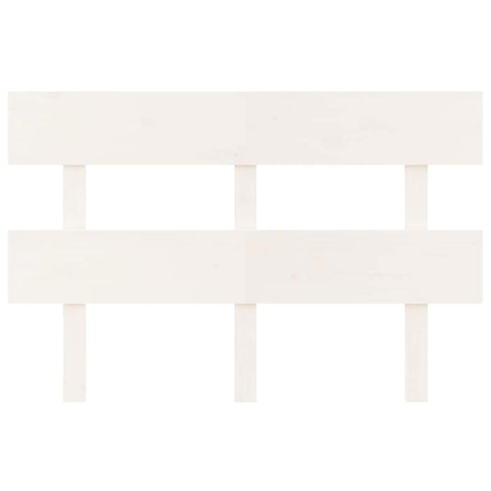 Tăblie de pat, alb, 124x3x81 cm, lemn masiv de pin - WALTI WALTI