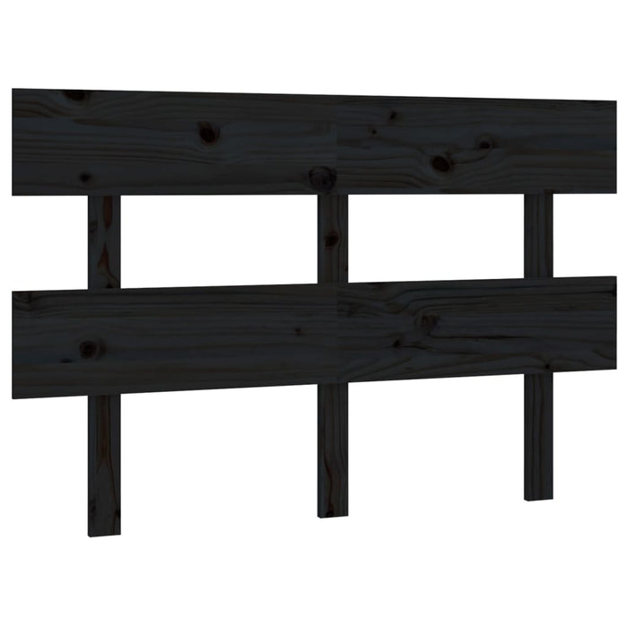 Tăblie de pat, negru, 144x3x81 cm, lemn masiv de pin - WALTI WALTI