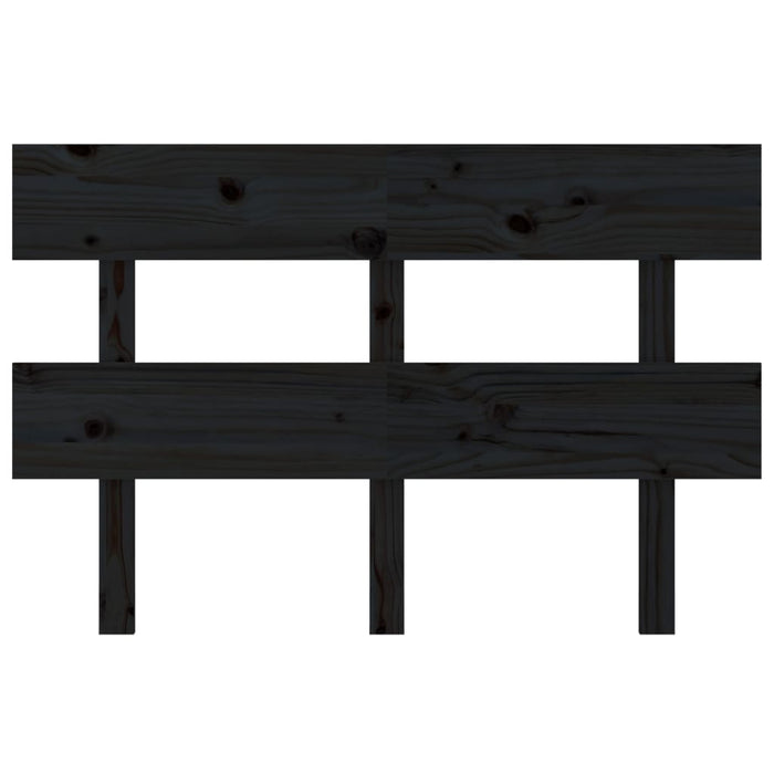 Tăblie de pat, negru, 144x3x81 cm, lemn masiv de pin - WALTI WALTI