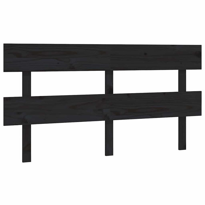 Tăblie de pat, negru, 164x3x81 cm, lemn masiv de pin - WALTI WALTI