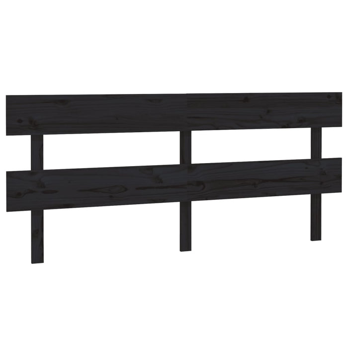 Tăblie de pat, negru, 184x3x81 cm, lemn masiv de pin - WALTI WALTI