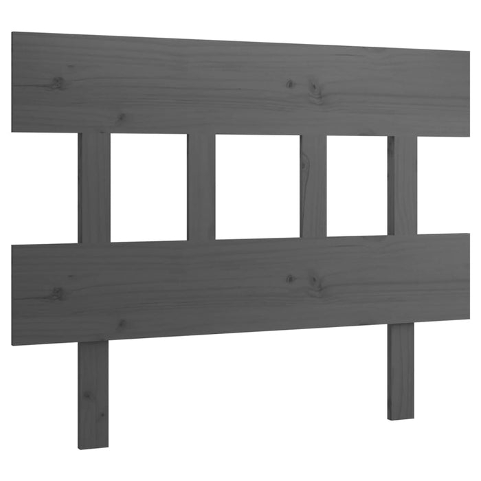 Tăblie de pat, gri, 103,5x3x81 cm, lemn masiv de pin - WALTI WALTI