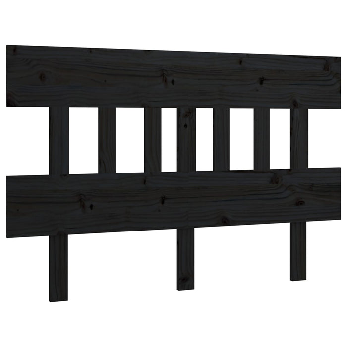 Tăblie de pat, negru, 143,5x3x81 cm, lemn masiv de pin - WALTI WALTI