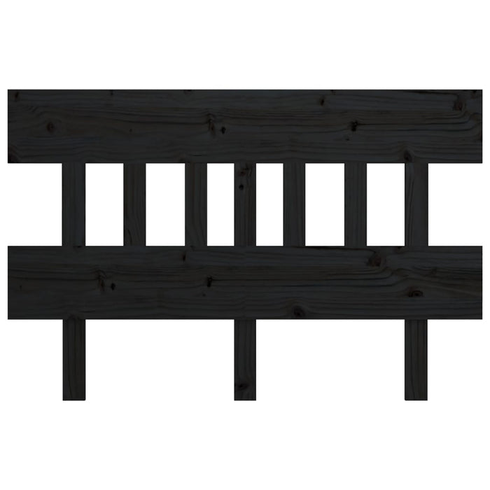 Tăblie de pat, negru, 163,5x3x81 cm, lemn masiv de pin - WALTI WALTI