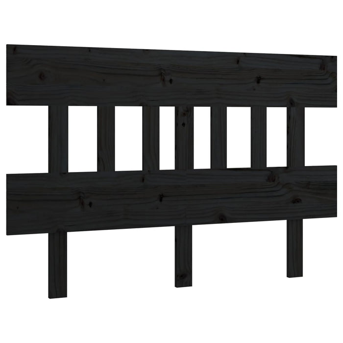 Tăblie de pat, negru, 183,5x3x81 cm, lemn masiv de pin - WALTI WALTI