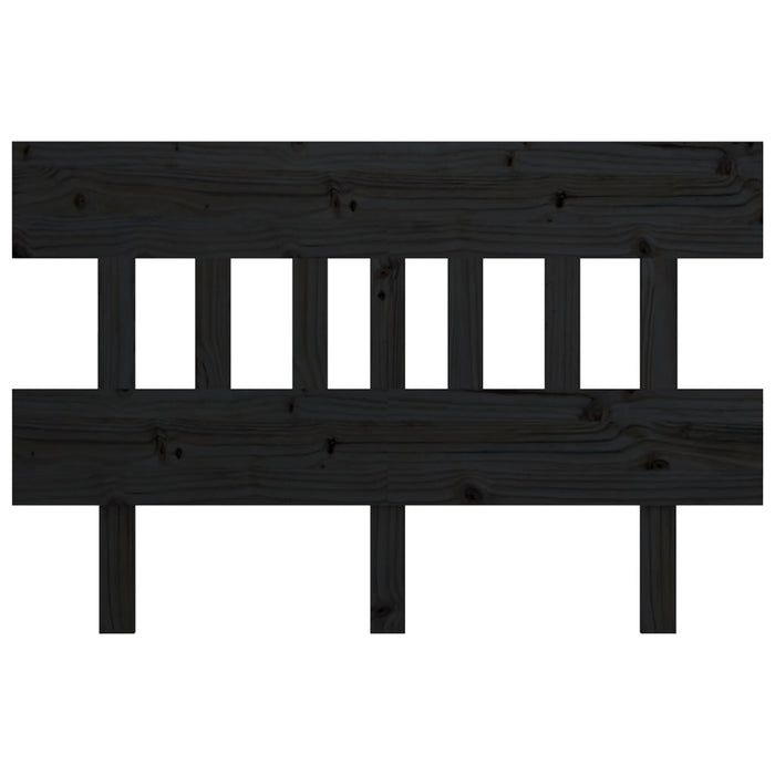Tăblie de pat, negru, 183,5x3x81 cm, lemn masiv de pin - WALTI WALTI