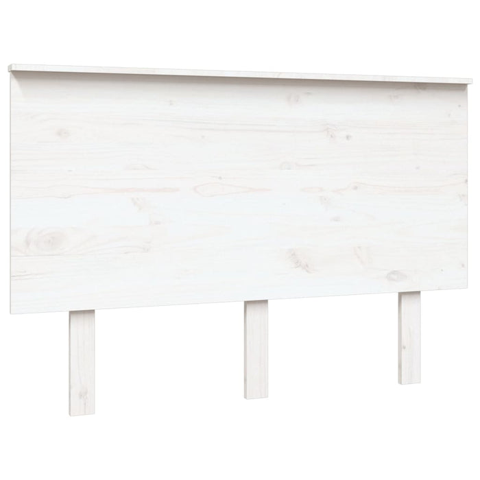 Tăblie de pat, alb, 124x6x82,5 cm, lemn masiv de pin - WALTI WALTI