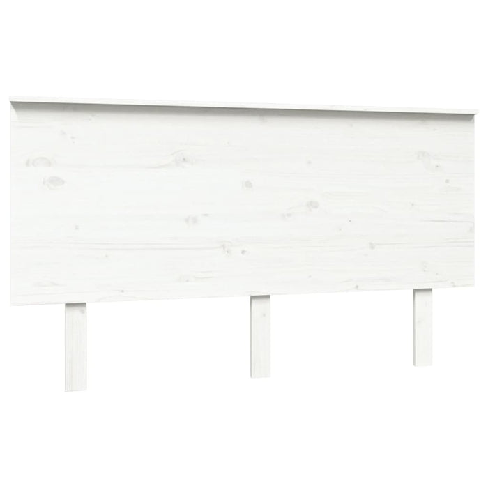 Tăblie de pat, alb, 144x6x82,5 cm, lemn masiv de pin - WALTI WALTI
