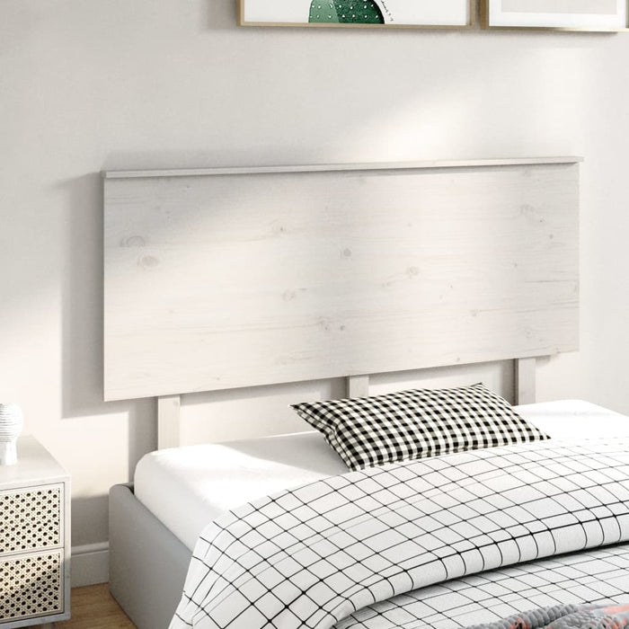 Tăblie de pat, alb, 144x6x82,5 cm, lemn masiv de pin - WALTI WALTI