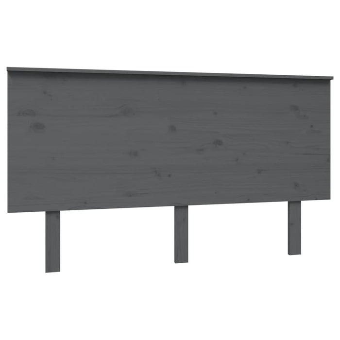 Tăblie de pat, gri, 144x6x82,5 cm, lemn masiv de pin - WALTI WALTI