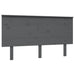 Tăblie de pat, gri, 144x6x82,5 cm, lemn masiv de pin - WALTI WALTI
