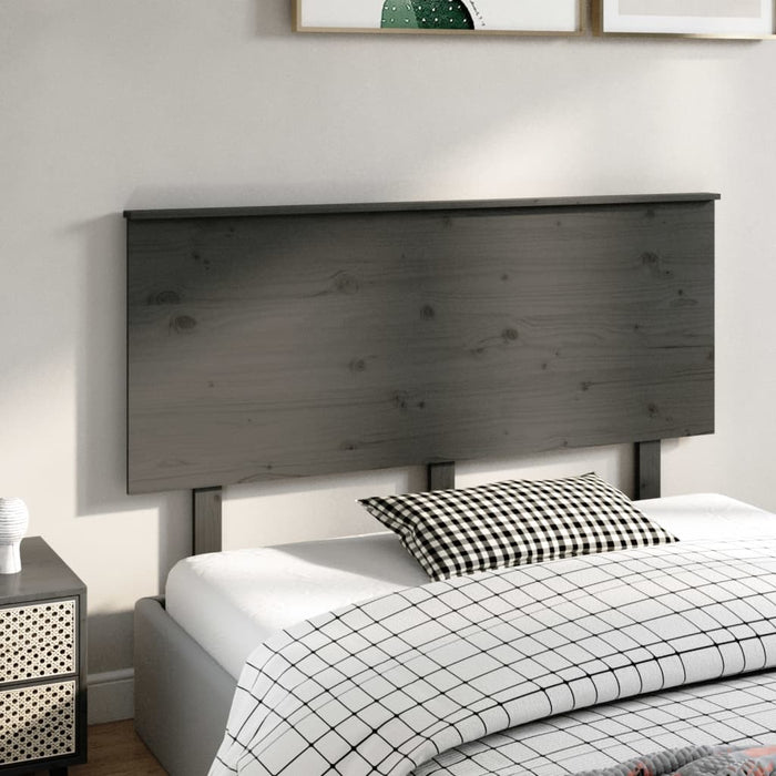 Tăblie de pat, gri, 144x6x82,5 cm, lemn masiv de pin - WALTI WALTI