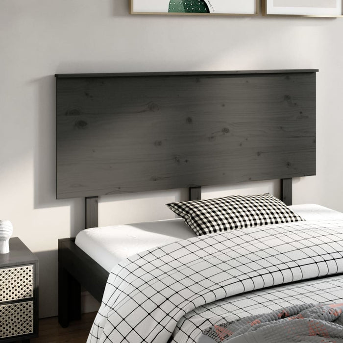 Tăblie de pat, gri, 144x6x82,5 cm, lemn masiv de pin - WALTI WALTI