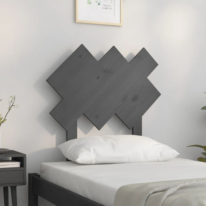Tăblie de pat, gri, 72,5x3x81 cm, lemn masiv de pin - WALTI WALTI