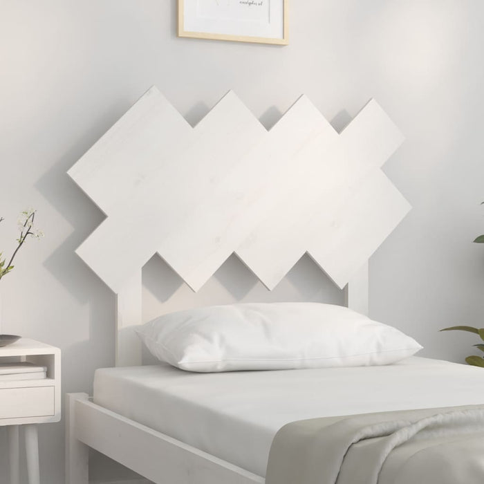 Tăblie de pat, alb, 92x3x81 cm, lemn masiv de pin - WALTI WALTI