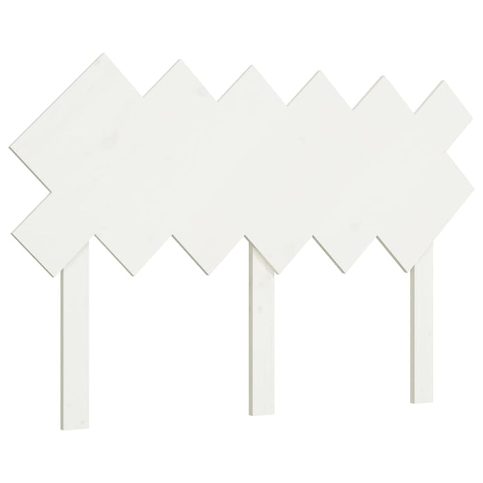 Tăblie de pat, alb, 122,5x3x80,5 cm, lemn masiv de pin - WALTI WALTI