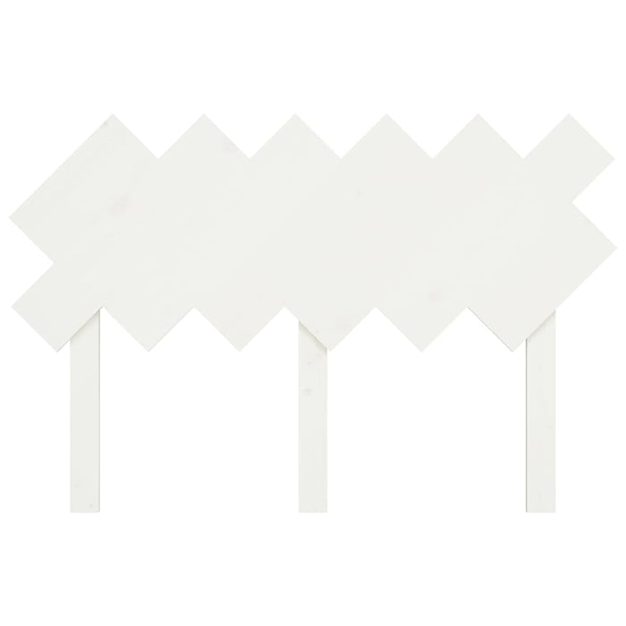 Tăblie de pat, alb, 122,5x3x80,5 cm, lemn masiv de pin - WALTI WALTI