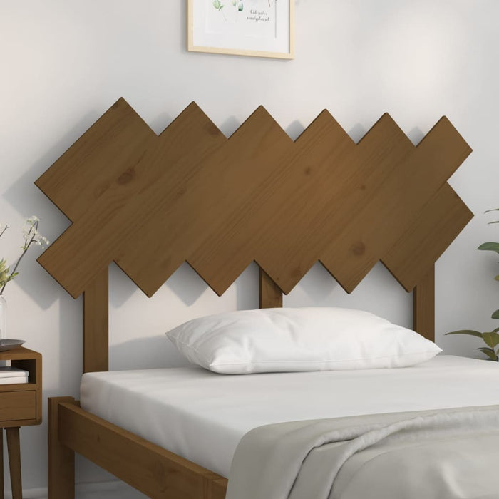 Tăblie de pat, maro miere, 122,5x3x80,5 cm, lemn masiv de pin - WALTI WALTI