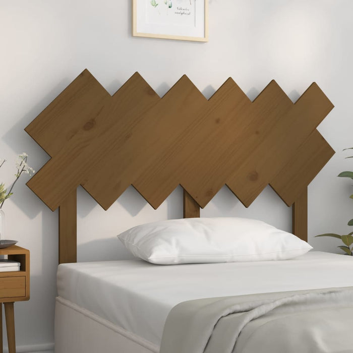 Tăblie de pat, maro miere, 122,5x3x80,5 cm, lemn masiv de pin - WALTI WALTI