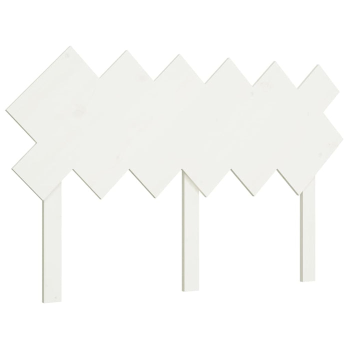 Tăblie de pat, alb, 132x3x81 cm, lemn masiv de pin - WALTI WALTI
