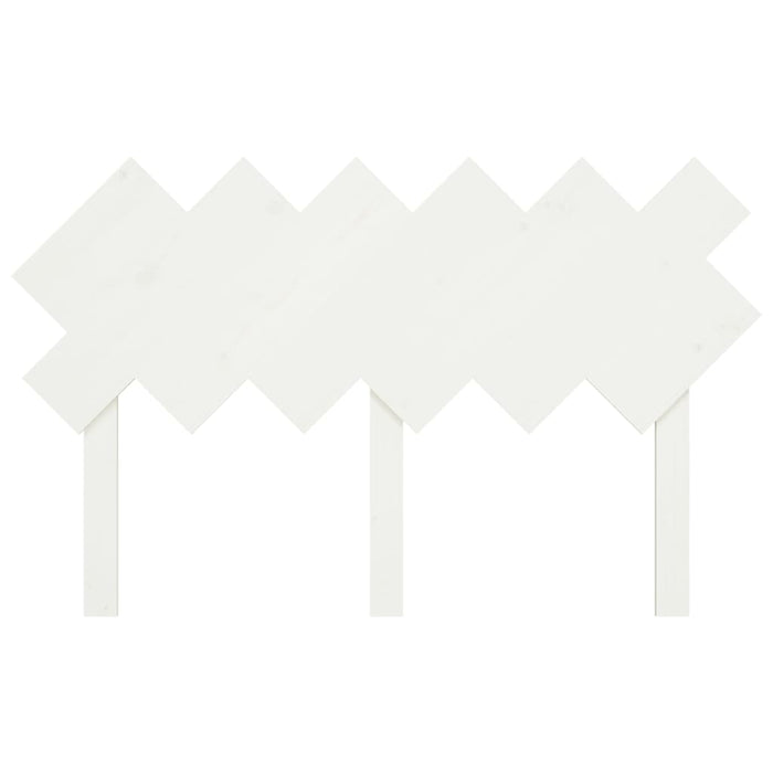 Tăblie de pat, alb, 132x3x81 cm, lemn masiv de pin - WALTI WALTI
