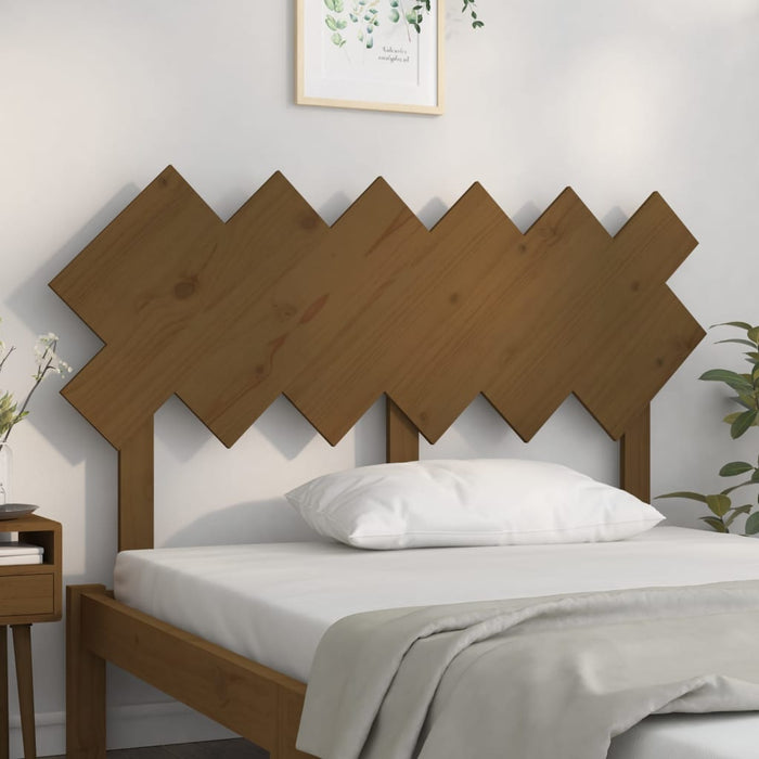 Tăblie de pat, maro miere, 132x3x81 cm, lemn masiv de pin - WALTI WALTI