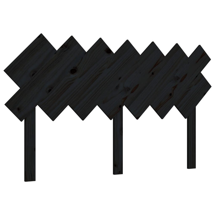 Tăblie de pat, negru, 141x3x80,5 cm, lemn masiv de pin - WALTI WALTI