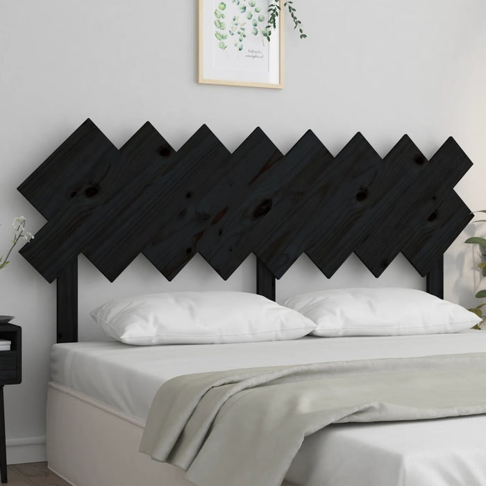 Tăblie de pat, negru, 159,5x3x80,5 cm, lemn masiv de pin - WALTI WALTI