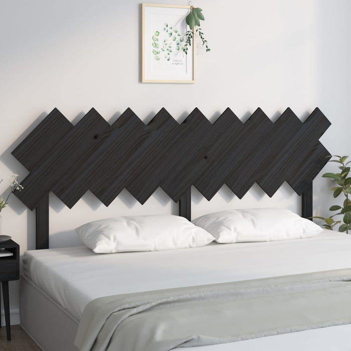 Tăblie de pat, negru, 178x3x80,5 cm, lemn masiv de pin - WALTI WALTI