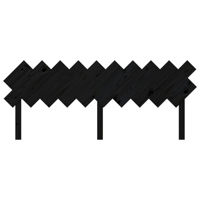 Tăblie de pat, negru, 196x3x80,5 cm, lemn masiv de pin - WALTI WALTI