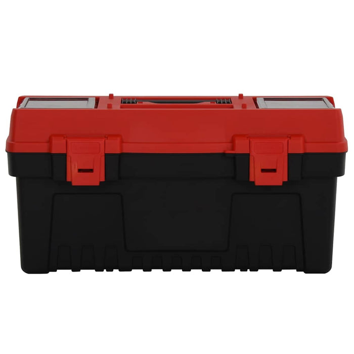 Set de cutii de scule, 2 piese, negru și roșu, polipropilenă WALTI