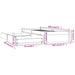Cadru de pat cu sertare Small Single, 75x190 cm - WALTI WALTI