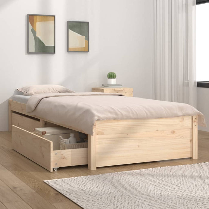 Cadru de pat cu sertare Small Single, 75x190 cm - WALTI WALTI